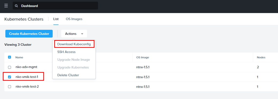 Nutanix Kubernetes Engine (NKE): Day-two operations. How to get a Kubeconfig file?