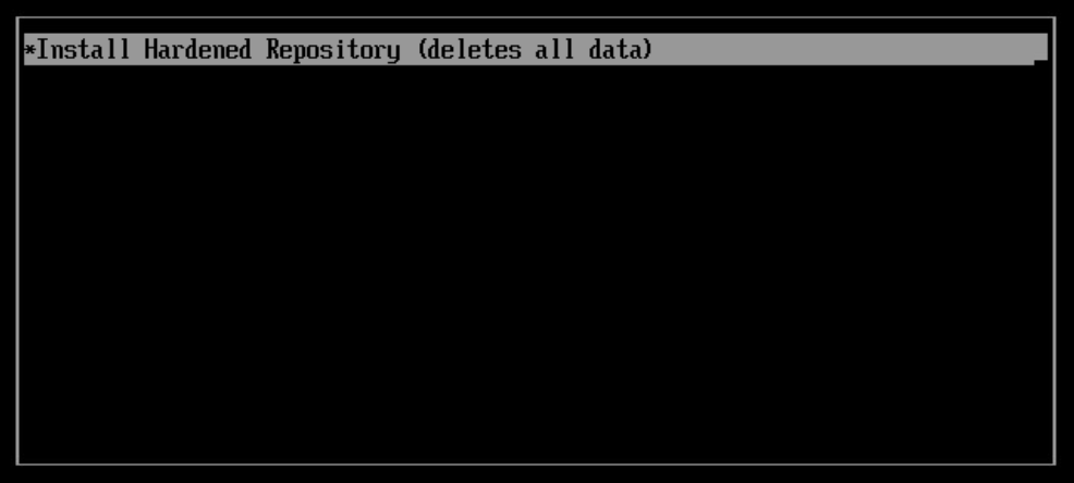 Using Veeam Hardened Repository ISO and creating Hardened Repository