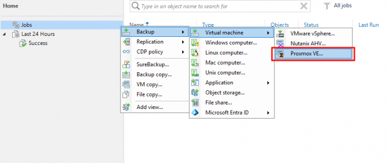 Backing up Proxmox Virtual Environment (PVE) using Veeam Backup and ...